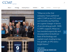 Tablet Screenshot of ccmpcapital.com